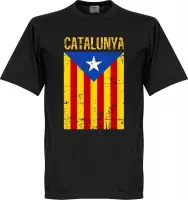 Catalonië Vintage T-Shirt - Zwart - XXL