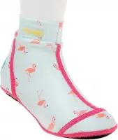 Duukies - Meisjes UV-strandsokken - Flamingo Mint - Mint - maat 34-35EU