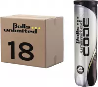 Balls Unlimited - Code Black Tennisballen - Doos 18x 4-pack