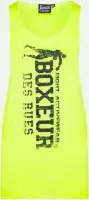 Boxeur Des Rues - Wide Jersey Raw Cut Tank Front Logo - Geel - XXL