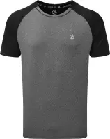 Dare2B - Mens Peerless Sportshirt - Grijs/Zwart - Maat L