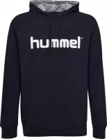 Hummel Hummel Go Cotton Sporttrui - Maat 164  - Unisex - navy/wit