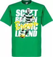 Scott Brown Celtic Legend T-Shirt - Groen - L
