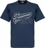 Awesome Since 1979 T-Shirt - Navy - S