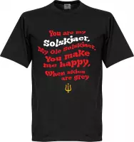 Ole Solskjaer Song T-Shirt - Zwart - XS