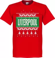 Liverpool Kerst T-Shirt - Rood - XL