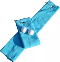 ARTG - Golf Handdoekje DeLuxe - Velours - Turquoise - Aqua Blue - Set 5 stuks