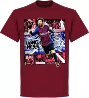 Messi Barcelona Comic T-Shirt - Rood - XL