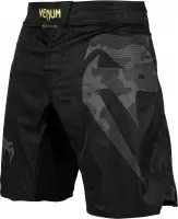 Venum Fight Shorts Light 3.0 Zwart Grijs Camo S - Jeansmaat 31/32