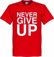Never Give Up Liverpool T-shirt - Rood - Kinderen - 152