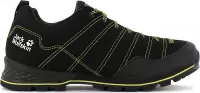 Wandelschoen - Heren - Outdoor Trekking Schoen - Jack Wolfskin - Scrambler Low M - Zwart-Lime - Maat EU 44