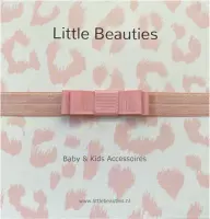 Haarbandje rose - Little Beauties - newborn - peuters - leeftijd 0-36 maanden - kraamkado - babyshower - haaraccessoire - babymusthave - meisje - strikje