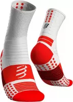 Compressport Pro Marathon Socks - wit - maat 42-44