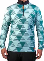 Gareth & Lucas Skipully The Two - Heren S - 100% Gerecycled Polyester - Midlayer Sportshirt - Wintersport