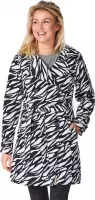 Brascha trench coat zebra black/white-M