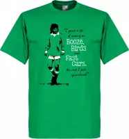 George Best T-Shirt - Groen - S
