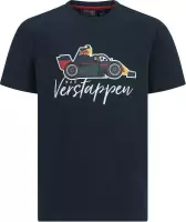 Red Bull Racing Kids Verstappen Car Graphic Tee - Maat 152