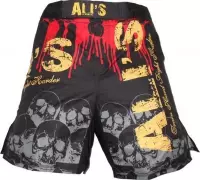 Ali's fightgear kickboks broekje - mma short -  1 zwart - L