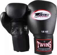 Twins (kick)bokshandschoen Korte Velcro Zwart 12 oz