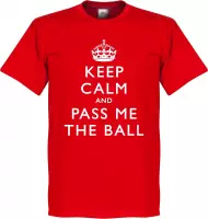 Keep Calm And Pass The Ball T-Shirt - XL