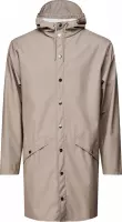 Rains Long Jacket Taupe Unisex - Maat L/XL