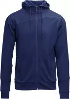 Masita | Forza Trainingsjack Capuchon Dames Heren Ademend Vochtregulerend Sweatvest - NAVY BLUE - XL