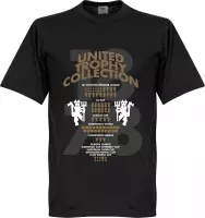 Manchester United Trophy Collection T-Shirt - Zwart - XL