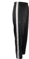 Australian broek met witte bies zwart en 2 ritsen maat 3XS/40
