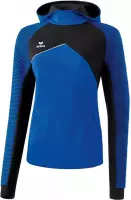 Erima Premium One 2.0 Sweatshirt met Capuchon Dames New Royal-Zwart-Wit Maat 44