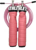 ATHLETIX® Premium Springtouw met Kogellagers - met Draagtas & Extra Kabel - Speedrope - 3m - Roze