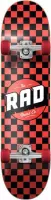 RAD - Dude Crew Checkers Compleet Skateboard Black/Red 7.75