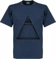 Alziend Oog T-Shirt - Jeans Blauw - XL