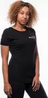 Wolftech Gymwear Sportshirt Dames - Zwart - M - Fitness - Sportkleding Dames