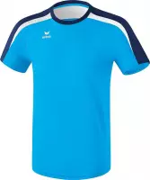 Erima Liga 2.0 T-Shirt Kinderen - Curaçao / New Navy / Wit | Maat: 116
