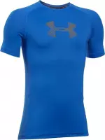 Under Armour - HeatGear® Shortsleeve - Blauw Shirt - 127 - 137 - Blauw