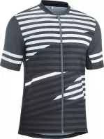 Gonso Fietsshirt - Maat L  - Mannen - grijs/wit/zwart