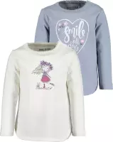 Blue Seven Meisjes 2 Pack Shirt - Maat 80