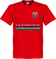 Gambia Team T-Shirt - Rood - XXXL