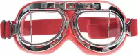 CRG rode pilotenbril helder glas
