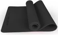 Yoga Mat | 10 mm | Donkergrijs | TPE |183cm x 61cm x 1cm | Anti-slip | Gymmat |