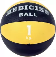 Medicine ball - 1 kg (Geel) | Fitness bal | Slam ball | Mambo Max