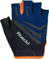 Roeckl Isar Fietshandschoenen Unisex - Zwart/Blauw - Maat S/M