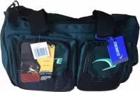 Bowling Bowlingtas Double 'Trophy II' zwart, met 3 extra vakken voor schoenen en accessoire
