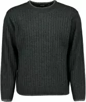 Blue Seven heren trui groen melange - maat L