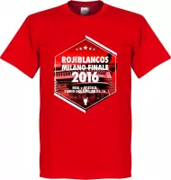 Rojiblancos Milano 2016 Atletico Madrid T-Shirt - S