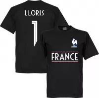 Frankrijk Lloris Keeper Team T-Shirt - Zwart - XXXL