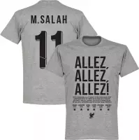 Liverpool Allez Allez Allez M. Salah 11 T-Shirt - Grijs - 3XL