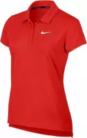 Nike - Court Polo SS Pure - Tennis Polo - S - Rood