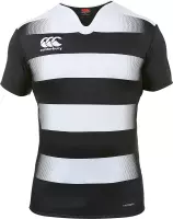 Canterbury Vapodri Challenge Rugby Jersey Hooped Heren Sportshirt performance - Maat L  - Mannen - zwart/wit