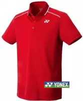 Yonex team+ polo - sunset rood - maat XS